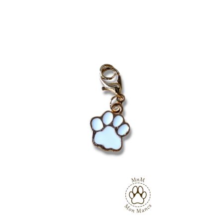 Fehér mancs charm 