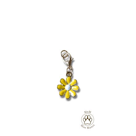 Sárga virág charm 