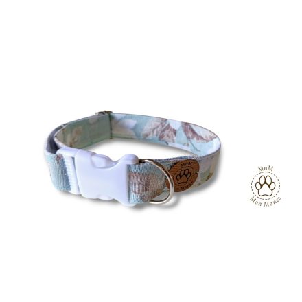 Porcelánkék 3cm széles nyakörv 